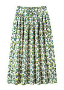 コットンハニカムブロックプリントスカート【M】 Peopletree ピープルツリー コットンハニカムブロックプリントスカート【M】 Peopletree ピープルツリー