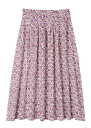 V&Aコットンサテンブロックプリントスカート・パインコート柄【L】 PeopleTree ピープルツリー フェアトレード スカート organic organi...