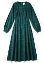 V&A オーガニックコットンリーフ柄ワンピース【UK10】【UK12】PeopleTree ピープルツリー fairtrade フェアトレード