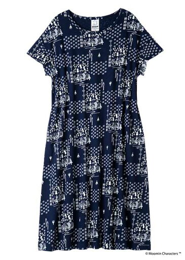 ムーミン ママミムラの子どもたち オーガニックコットン半袖ワンピース【M・L】ネイビー PeopleTree ピープルツリー organiccotton フェアトレード fairtrade ムーミン ママミムラの子どもたち オーガニックコットン半袖ワンピース【M・L】ネイビー PeopleTree ピープルツリー organiccotton フェアトレード fairtrade