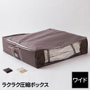 衣類も布団もラクラク圧縮ボックス(収納ケース&圧縮袋合体タイ...