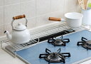 キッチンラック ステンレス製 コンロ奥ラック 幅78.5cm 左タイプ IHコンロ対応 キッチン収納 鍋 やかん ケトル 一時置きスペース