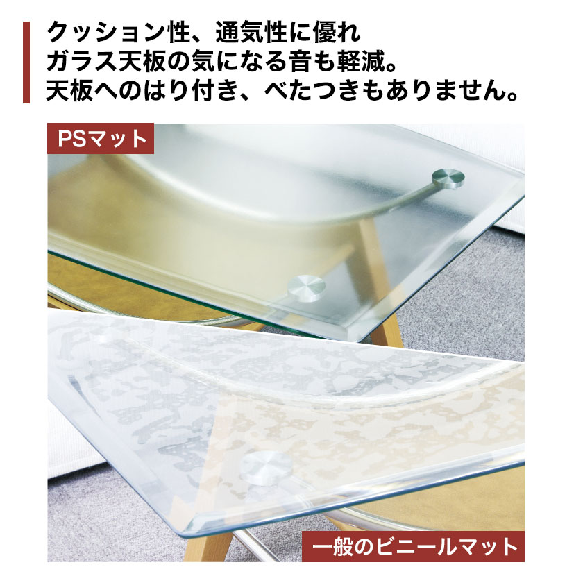 PSマット 2mm厚 幅(〜100)×奥行(〜260)cm以内 ◆角型特注◆ 学習机マット 学習デスクマット PSマット テーブルマット 透明 テーブルクロス 透明 オーダーサイズ オーダー対応 勉強机 学習机 パソコンデスク クリア シート【受注生産品】