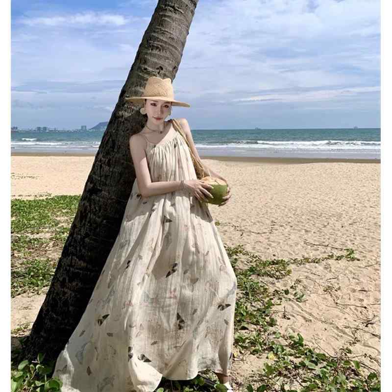 Rakuten - リゾートドレス サマードレス ディナードレス ホリデードレス 夏 ロングドレス 旅行 休日 ヴァカンス 写真撮影 エキゾチック エレガント フェミニン レディース