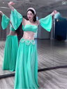 ベリーダンス 黄金 時代 レトロ オリエンタル ダンス パフォーマンス 衣装 ダンス 服 大きい スイング スカート 頭 花