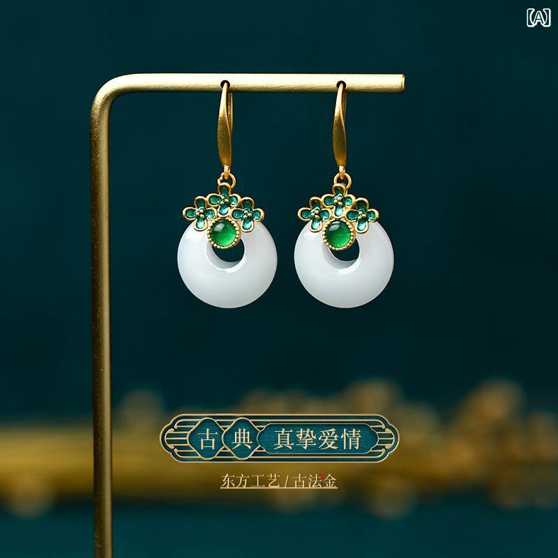 ピアス レディース ファッション アクセサリー オールシーズン 耳飾り チャイナ風 レトロ ジュエリー アンティーク