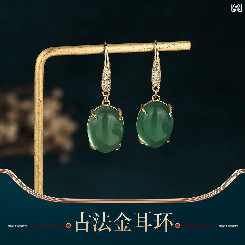 乐天商城 - レディース ファッション アクセサリー オールシーズン ジュエリー ピアス アンティーク 耳飾り チャイナ風 シンプル ハイエンド