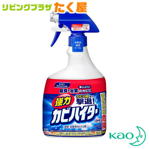 セール開催中 / 花王 業務用 強力カビハイター スプレー付き本体 1000ml キッチン・お風呂・洗面台等で活躍!ゴムパッキンやシャワーホース、排水溝の汚れ落としに…カビの根まで撃退！