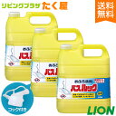 SALE対象商品 送料無料 ライオン バスルック 4L × 3個 1ケース 業務用 大容量 詰め替え つめかえ用 お風呂 洗剤 消臭 除菌 コック付き 注ぎ口付き LION ライオンハイジーン