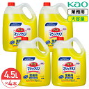 SALE対象商品 同梱不可 花王 バスマジックリン 4.5L × 4本 (1ケース) 中性 業務用 大容量 詰め替え お風呂洗剤 浴室用 お風呂 洗剤 洗浄 浴...