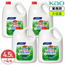 SALE対象商品 同梱不可 花王 バスマジックリン 除菌消臭プラス 4.5L × 4本 (1ケース) グリーンハーブの香り 洗剤 洗浄 業務用 大容量 詰め替え...