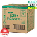 SALE対象商品 同梱不可 花王 リズミィ リンスインシャンプー Rismy 10L 業務用 大容量 詰め替え ハーブエキス 保湿成分 配合 さわやかなシトラス...