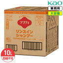 SALE対象商品 同梱不可 花王 大容量 詰め替え 業務用 ソフティ リンスインシャンプー 10L シャンプー リンス 弱酸性 液体