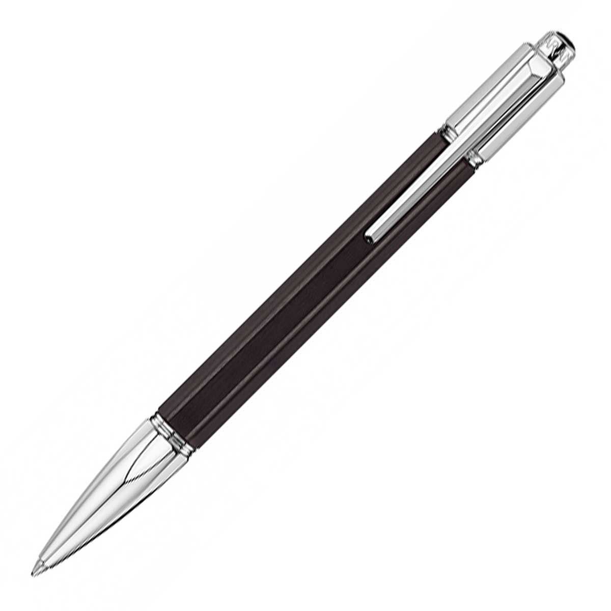 お取り寄せ ボールペン カランダッシュ(CARAN d'ACHE) バリアス Ebony Silver エボニー シルバー 4480-086