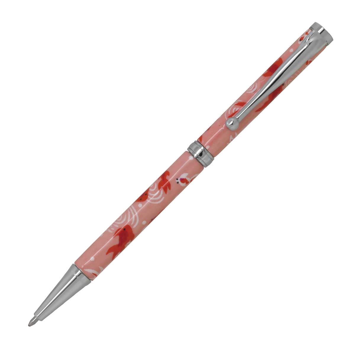 ボールペン F-STYLE美濃和紙 Mimo Washi Pen PMW1552 金魚 桃色 即日