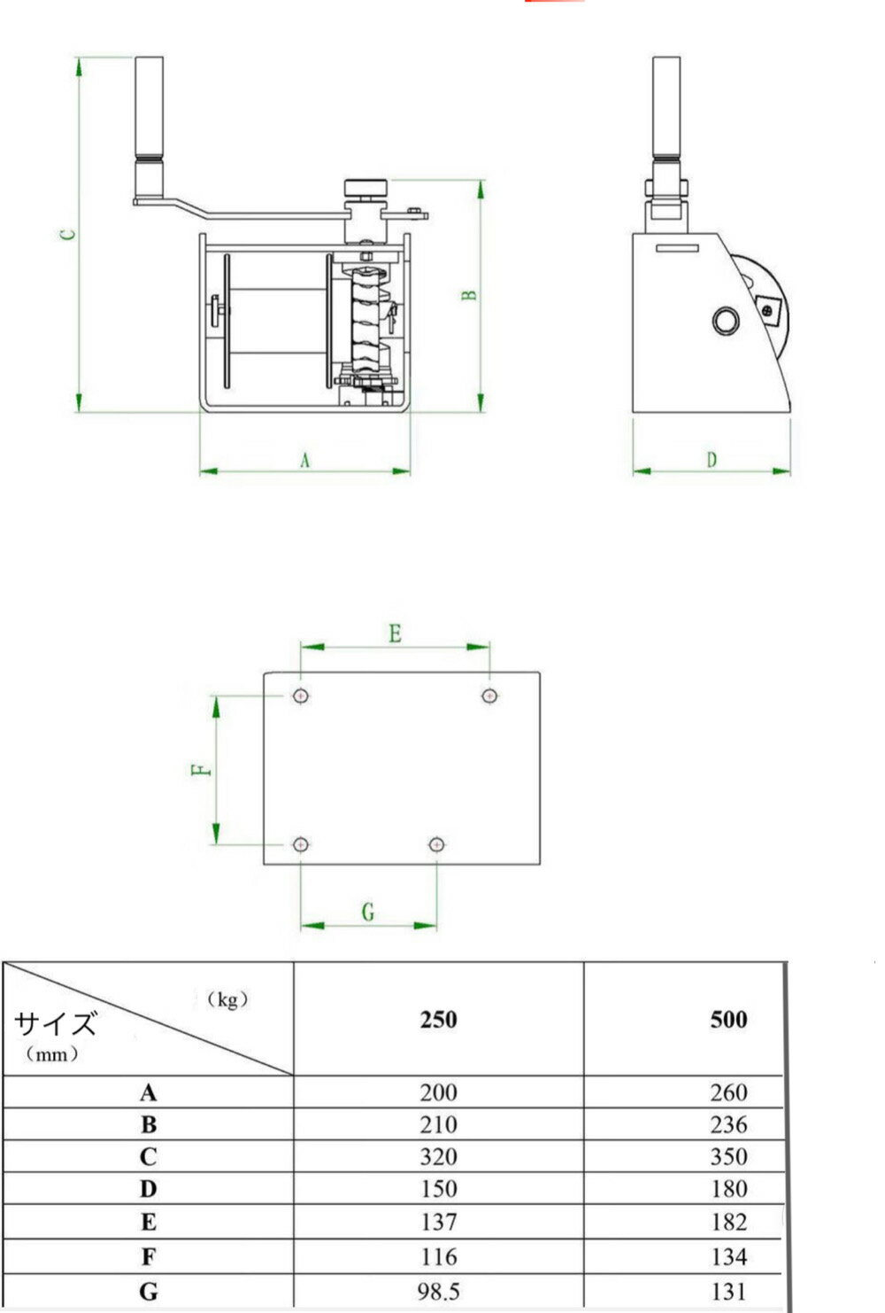 三方良し 手卷きウインチ250kg 本体のみ 自動ロック式手巻ウインチ タービンウォームウインチ 牽引ロープ ヘビーデューティブレーキヘビーデューティとウインチ 手動ウインチ ハンドクランキングトラクションマシン 合成ウインチライン ハンドクランクウインチ あす楽対応 3