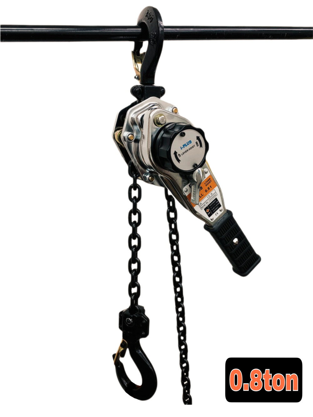 新発売シルバー レバーホイスト 0.8ton 800kg 0.8t 0.8トン 1.5m Lever Hoist 軽量チェーンレバーホイスト 高品質T10 グレード100チェーン1.5m ミニレバー新型 チェーンホイスト チェーンブロック チェーンガッチャ 手動式レバーブロック 荷締機 チェンプラー【あす楽対応】