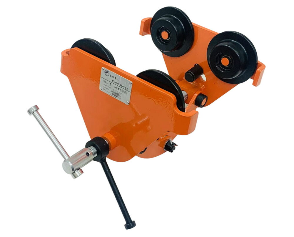 三方良し トロリー 1トン クランプ式 ビームサイズ:幅64〜210mm ビームトロリー 軽量 コンパクトタイプ..
