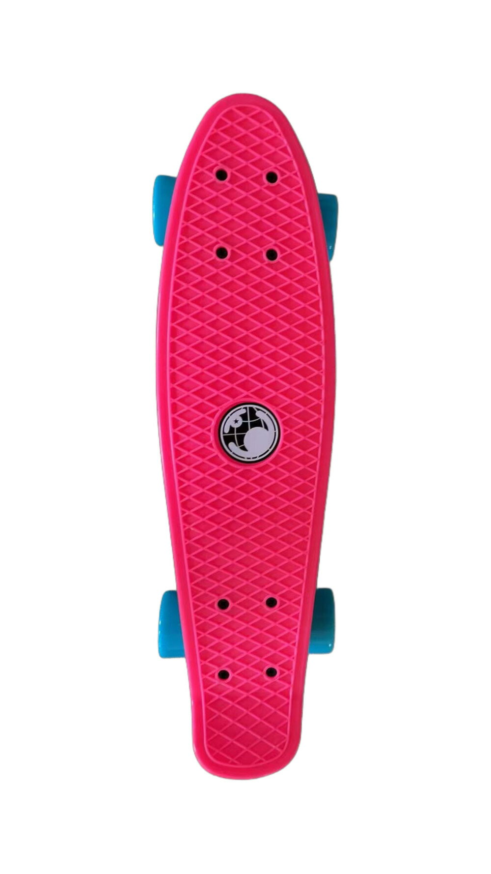 •デッキ：ABSプラ •サイズ:長さ　22インチ 約55cm／幅 約15cm 重量1.75kg •ウイール：幅45mm　直径60mm 付属品：ウイール交換用レンチ