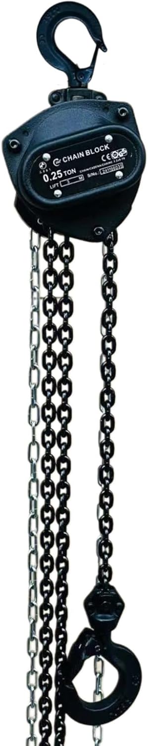 樂天商城 - 360度チェーンブロック 0.25t チェーン3m 軽量コンパクト 360度スリーブ 自在引き チェーンホイスト 手動式 ガッチャ がっちゃ 安全作業 レバーホイスト 滑車 ハンドチェーン リフト 吊り上げチェンブロック マットブラック 手動チェーンブロック ミニチェーンブロック