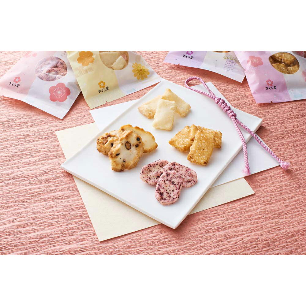 お歳暮 早割 冬ギフト 年末 年始 ごちそう 花いろいろ 詰合せ 煎餅 せんべい 国産米 米菓 おかき 贈り物 年末ギフト 冬の贈り物 感謝の贈り物 グルメ 食品ギフト ごちそう お取り寄せ 美味しい 4000円 (SAD) [包装]軽