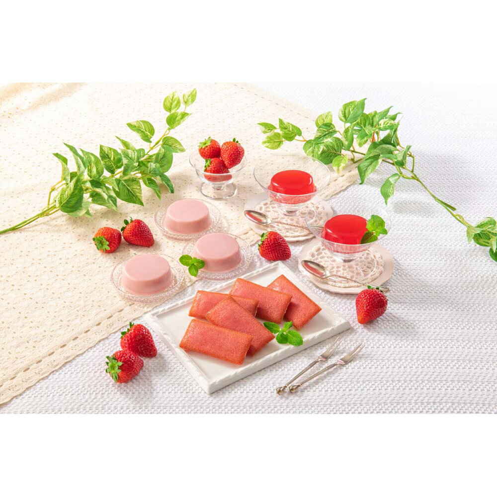 楽天ギフト＆内祝いのアイプレゼンツお歳暮 早割 冬ギフト 年末 年始 ごちそう 果樹園の思い出 福岡県産 あまおう苺 デザートセット プリン ジュレ フィナンシェ 贈り物 年末ギフト 冬の贈り物 感謝の贈り物 グルメ 食品ギフト ごちそう お取り寄せ 美味しい 4000円 （SAD） [包装]軽