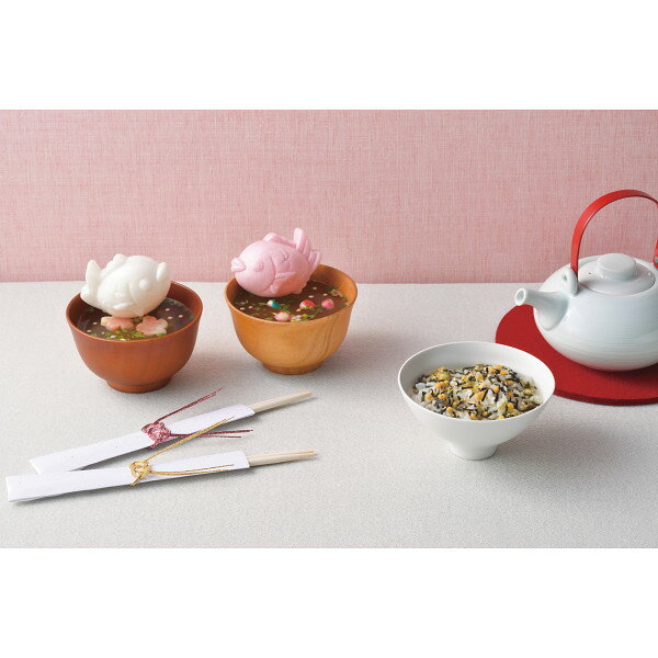 出産内祝い もなか味噌汁 最中 味噌汁 もなか 白みそ 赤みそ たい OMEDETAi づくし贈り物 お礼 結婚内..