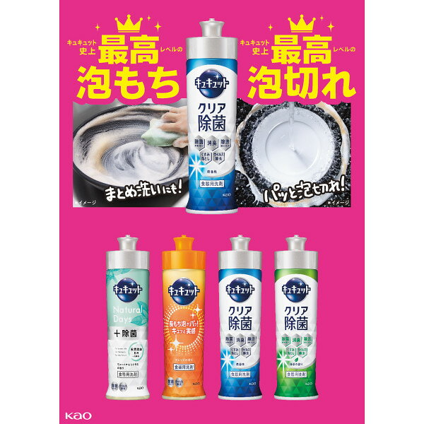 内祝い お返し 出産 メッセージカード 無料 花王 キュキュット ヴァーベナ シトラス オレンジ 本体 除菌 微香 緑茶 本体 食器洗い洗剤 洗剤 食器 日用品 CLEAR 泡スプレー ギフト 贈り物 結婚 新築 快気 入学 祝い 香典返し 七五三 お歳暮 冬ギフト 3000円 (SD)