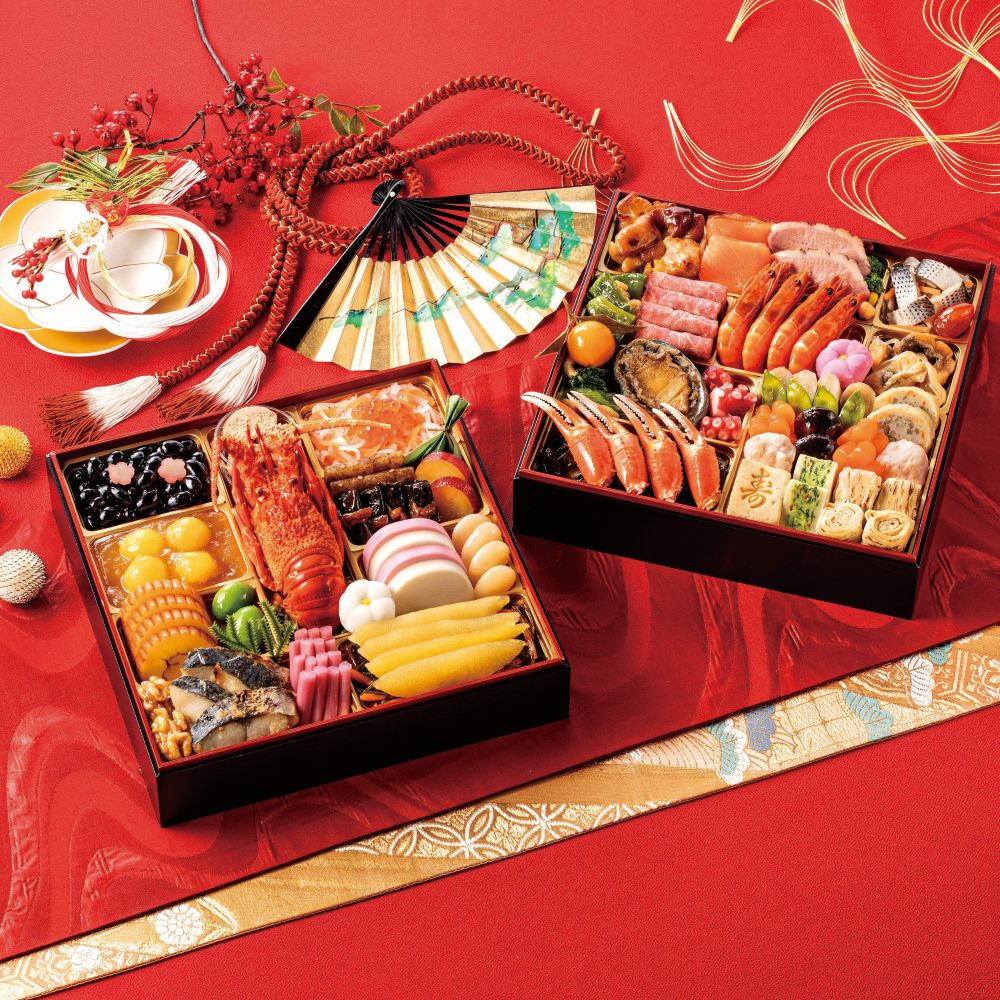 おせち 2026 予約 京風特大おせち 大納言 二段重 約4人前 50品 京風 1.9倍 ファミリー 和風 重箱 盛りつけ済 冷凍 ギフト 贈り物 おせちセット...