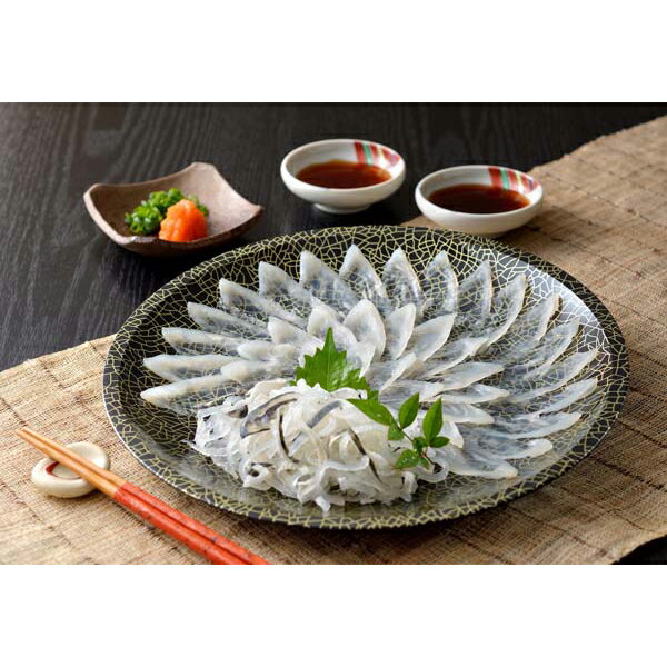 お歳暮 早割 内祝い お返し 出産 メッセージカード 無料 関とら本店 とらふく刺身 セット 真ふぐ 刺身 とらふぐ皮 ふぐポン酢 もみじおろし 海産品 425g 贈り物 出産祝い お礼 結婚 入学 新築 快気 祝い 香典返し 七五三 お祝い返し 送料無料 9000円 (SK)軽