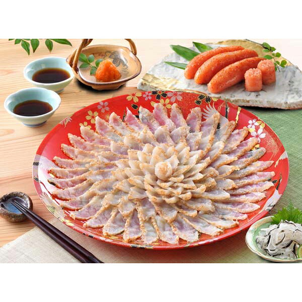 お歳暮 早割 内祝い お返し 出産 メッセージカード 無料 関とら本店 ふくたたき刺身 辛子明太子 詰合せ 真ふぐ 刺身 とらふぐ皮 840g 贈り物 出産祝い お礼 結婚 入学 新築 快気 祝い 香典返し 七五三 お祝い返し 送料無料 11000円 (SK)軽