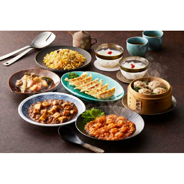 お歳暮 早割 内祝い お返し 出産 メッセージカード 無料 東京 赤坂四川飯店 監修 本格 中華 7種 セット エビチリ 麻婆豆腐 餃子 五目炒飯 焼売 八宝菜...