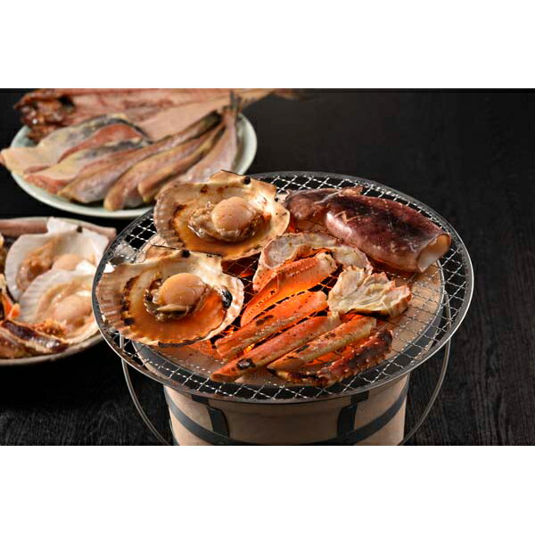 お歳暮 早割 冬ギフト 内祝い お返し 出産 メッセージカード 無料 海鮮 浜焼き セット ずわいがに たらばがに 帆立 鮭 ちゃんちゃん焼き 真いか 味噌 贈り物 出産祝い お礼 結婚 入学 新築 快気 祝い 香典返し 七五三 お祝い返し 送料無料 27000円 (SK)軽