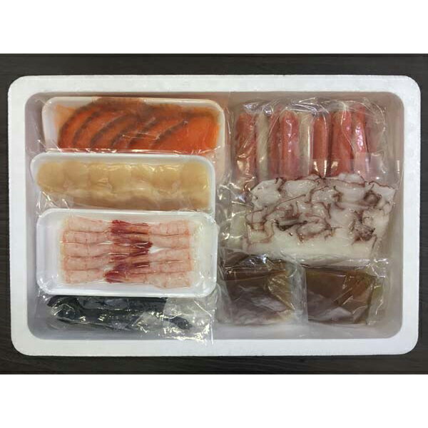お歳暮 早割 冬ギフト 内祝い お返し 出産 メッセージカード 無料 海鮮 しゃぶしゃぶ セット ずわいがに たこ 甘海老 帆立 貝柱 サーモン 昆布 カニ 贈り物 出産祝い お礼 結婚 入学 新築 快気 祝い 香典返し 七五三 お祝い返し 送料無料 54000円 (SK)軽