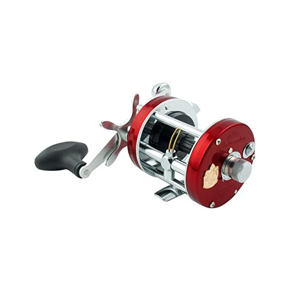 アブガルシア リール 釣り道具 釣り具 釣具 Abu Garcia Ambassedeur 7000c Compact Multiplier Reel, Red/Silver