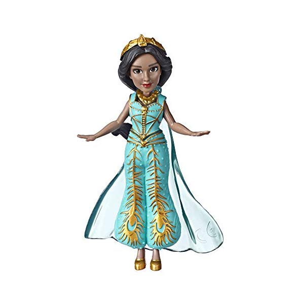 AW ObY WX~ fBYj[ tBMA h[ l`  Disney Collectible Princess Jasmine Small Doll in Teal Dress Inspired by Disney's Aladdin Live-Action Movie, Toy for Kids Ages 3 & Up, 3.5