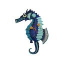 アレンデザイン 壁掛け時計 振り子時計 タツノオトシゴ インテリア オブジェ Allen Designs Salty Seahorse Blue Pendulu...