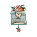 アレンデザイン 壁掛け時計 振り子時計 タイプライター インテリア オブジェ Allen Designs P2021 Swinging Pendulum Clo...