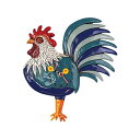 AfUC Ǌ|v Uqv jg { g  CeA IuWF Allen Designs P1995 Swinging Pendulum Rooster Design Clock Rise N Shine 12 inches x 13.5 inches