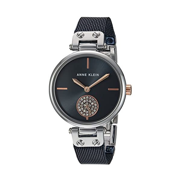 アンクライン Anne Klein 腕時計 ウォッチ 時計 レディース 女性用 スワロフスキー Anne Klein Women's Swarovski Crystal Accented Mesh Bracelet Watch