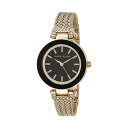 ANC Anne Klein rv EHb` v fB[X p XtXL[ Anne Klein Women's Swarovski Crystal Accented Mesh Watch Gold-Tone Bracelet