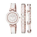 アンクライン Anne Klein 腕時計 ウォッチ 時計 レディース 女性用 スワロフスキー Anne Klein Women's Swarovski Crystal Accented Gold-Tone Bangle Watch AK/3296WTST Bracelet Set