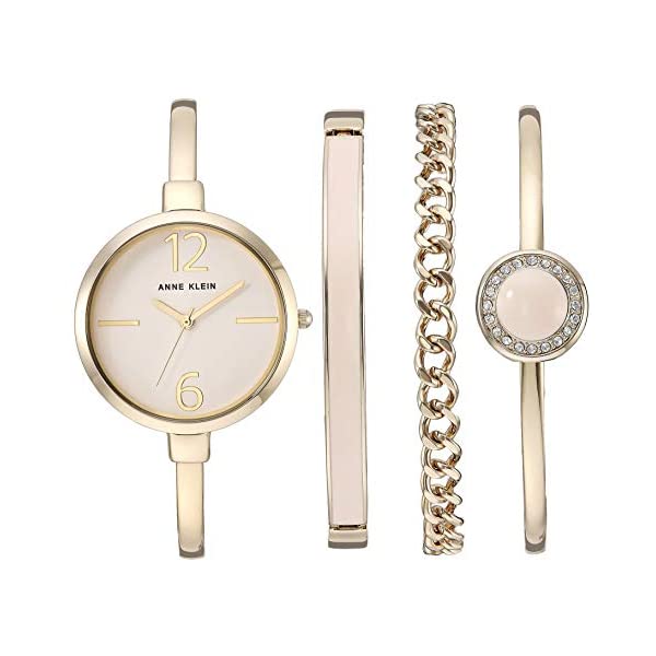 アンクライン Anne Klein 腕時計 ウォッチ 時計 レディース 女性用 Anne Klein Women's Bangle Watch Bracelet Set 人気のアンクラインはこちら ■海外より直輸入品となりますので、外箱に小...