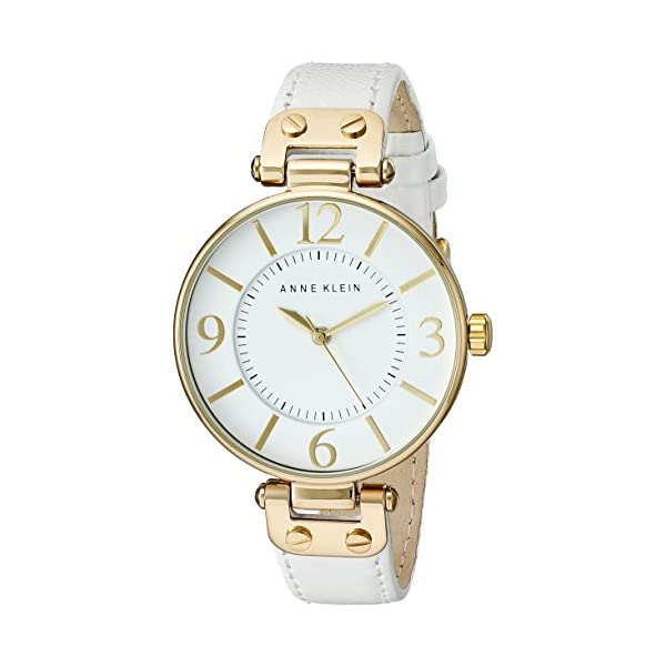 アンクライン Anne Klein 腕時計 ウォッチ 時計 レディース 女性用 Anne Klein Women's 109168WTWT Gold-Tone and White Leather Strap Watch 人気のアンクラインはこちら ■海外より直輸入品となりますので、外箱に小傷・破れ等がある場合がございます。 　本体には影響ございませんので、予めご容赦ください。 ■携帯からの注文の際【納期目安】が表示されない場合もございます。 　納期の表示が確認出来ない商品に関しましては、お手数ですが、PCページより【納期目安】の確認をお願いします。 　また、携帯からのご注文のお客様は携帯電話の受信設定（フィルター）を必ずご確認下さいますようお願いいたします。アンクライン Anne Klein 腕時計 ウォッチ 時計 レディース 女性用 Anne Klein Women's 109168WTWT Gold-Tone and White Leather Strap Watch ブランドAnne Klein製品型番10/9168WTWTパート ナンバー10/9168WTWTモデル年式2014形状Round/Ovalウィンドウ素材Mineralディスプレイ タイプAnalogクラスプ(留金)Buckleケース素材Stainless Steelケース直径34 millimetersケース厚9 millimetersバンド素材Leatherバンドサイズ7.5 inchesバンド幅13.5 millimetersバンドカラーWhiteダイヤルカラーWhiteベゼル素材Metalベゼル機能Stationary特別機能Second hand重さ26 GramsムーブメントJapanese Quartz防水機能30 Meters ◆ 様々なギフトシーンにぴったりの商品を豊富に取り揃えております ◆プレゼント　ギフト　クリスマス　母の日　父の日　記念日　誕生日　お誕生日　誕生日プレゼント　敬老の日　記念品　結婚記念日　メモリアルギフト　お祝い　出産祝い　結婚式　結婚祝い　御祝　披露宴　引き出物　引出物　ウェディングギフト　ブライダルギフト　景品　賞品　コンペ景品　ゴルフコンペ　粗品　お中元　御中元　お歳暮　御歳暮　残暑見舞い　引越し　引っ越し祝い　引越し祝い　贈答品　入園祝い　入学祝い　卒業祝い　成人式　就職祝い　昇進祝い　定年退職記念　還暦祝い　卒業記念品　内祝　お返し　お礼　御礼　お祝い返し