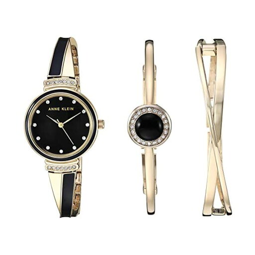 アンクライン Anne Klein 腕時計 ウォッチ 時計 レディース 女性用 スワロフスキー Anne Klein Women's Swarovski Crystal Accented Gold-Tone Watch Bangle Set アンクライン Anne Klein 腕時計 ウォッチ 時計 レディース 女性用 スワロフスキー Anne Klein Women's Swarovski Crystal Accented Gold-Tone Watch Bangle Set
