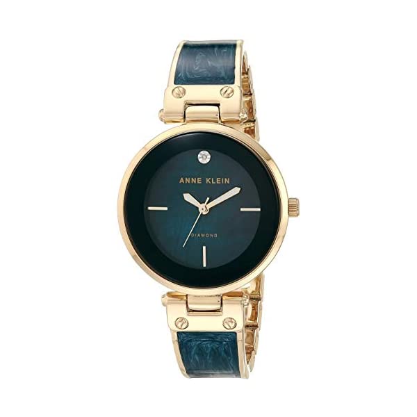 FRANCK MULLER - アンクライン Anne Klein 腕時計 ウォッチ 時計 レディース 女性用 Anne Klein Women's Genuine Diamond Dial Bangle Watch