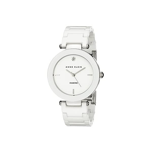 BVLGARI - アンクライン Anne Klein 腕時計 ウォッチ 時計 レディース 女性用 Anne Klein Women's AK/1019WTWT Diamond-Accented Watch with Ceramic Bracelet