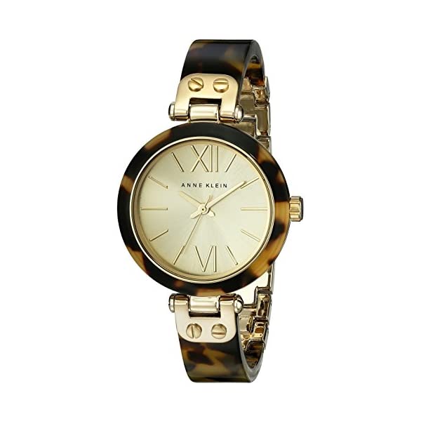 Other - アンクライン Anne Klein 腕時計 ウォッチ 時計 レディース 女性用 Anne Klein Women's 10/9652CHTO Gold-Tone Tortoise Resin Bracelet Watch