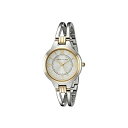 ANC Anne Klein rv EHb` v fB[X p Anne Klein Women's AK/1441SVTT Two-Tone Open Bangle Watch