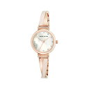 アンクライン Anne Klein 腕時計 ウォッチ 時計 レディース 女性用 スワロフスキー Anne Klein Women 039 s AK/2216BLRG Swarovski Crystal-Accented Rose Gold-Tone and Blush Pink Bangle Watch